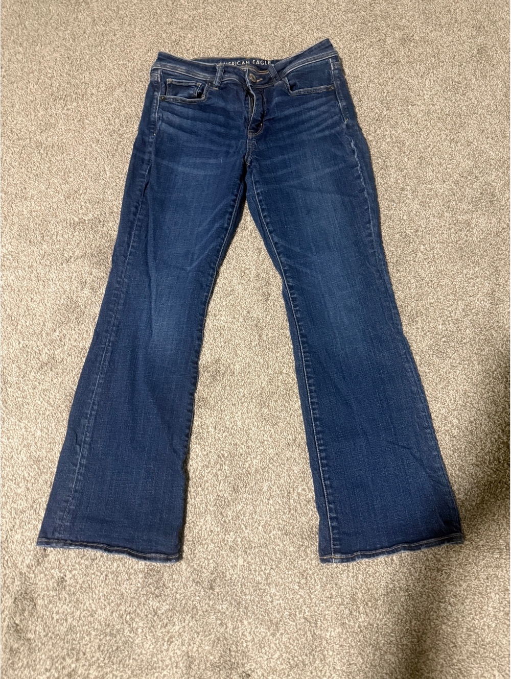 American Eagle Super Stretch Kick Boot Jeans Size 8